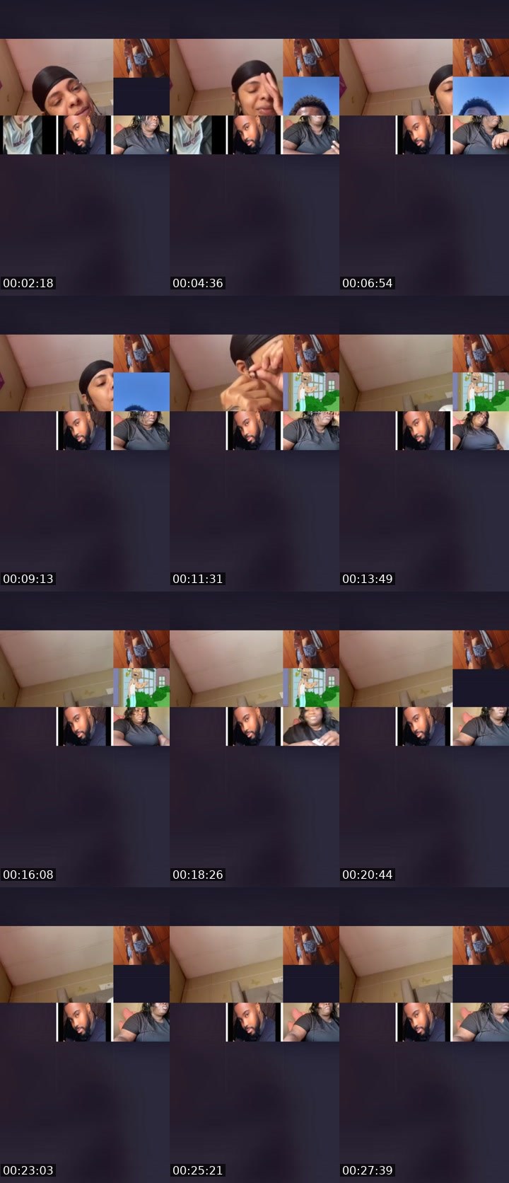 Contact-sheet preview of ◼️🏀Stayhigh 💨's Liveme recording
