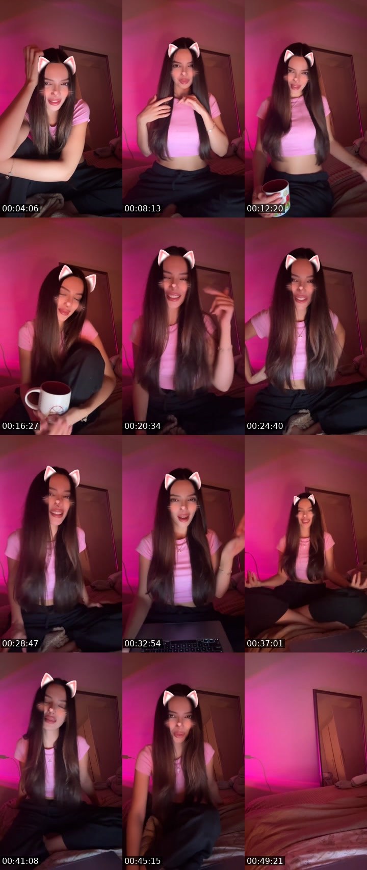 Contact-sheet preview of Jasmine💘's Liveme recording