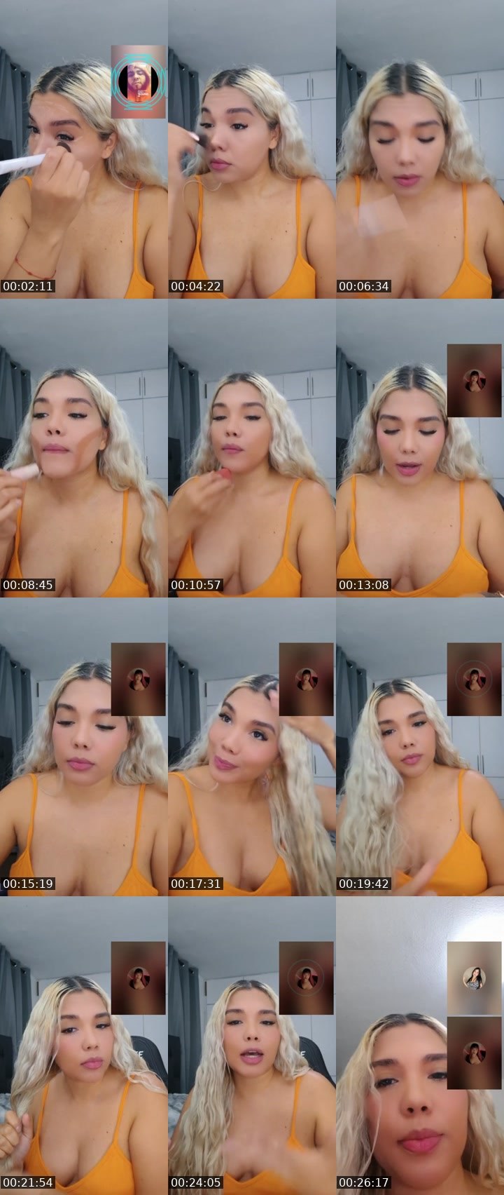 Contact-sheet preview of 👑⃤Queenlinda💎's Liveme recording
