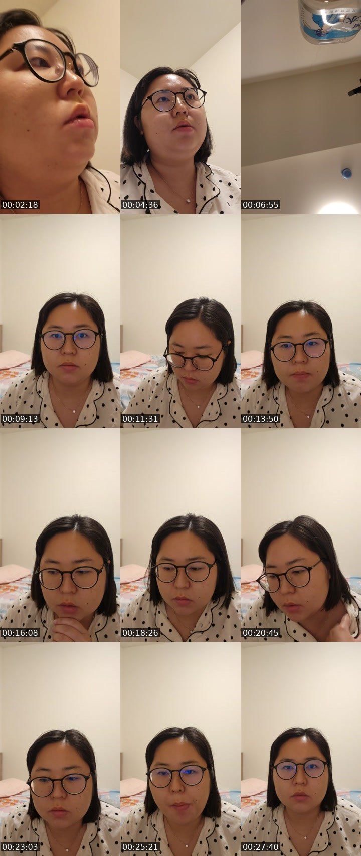 Contact-sheet preview of 正能量小姐姐's Liveme recording