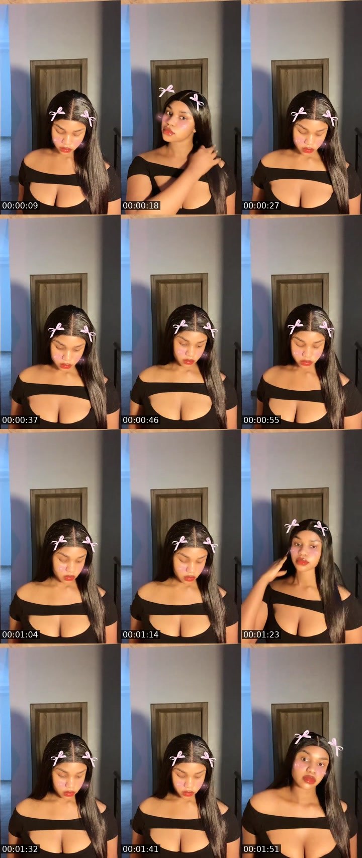 Contact-sheet preview of ྀིྀི CLAIRE🍀's Liveme recording