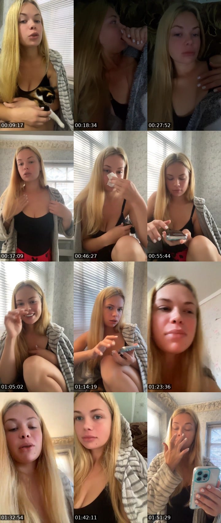 Contact-sheet preview of 𝐎𝐥𝐲𝐚_👑's Liveme recording