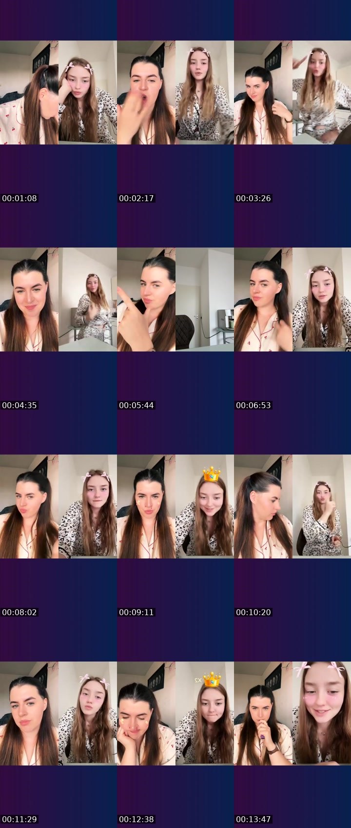 Contact-sheet preview of 🦋Nuvella🦋's Liveme recording