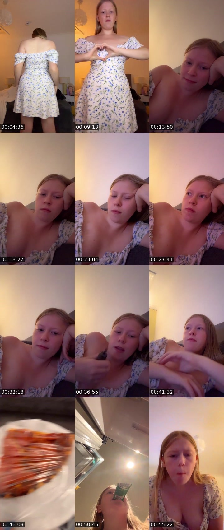 Contact-sheet preview of ⭕️G_ GemmaB's Liveme recording