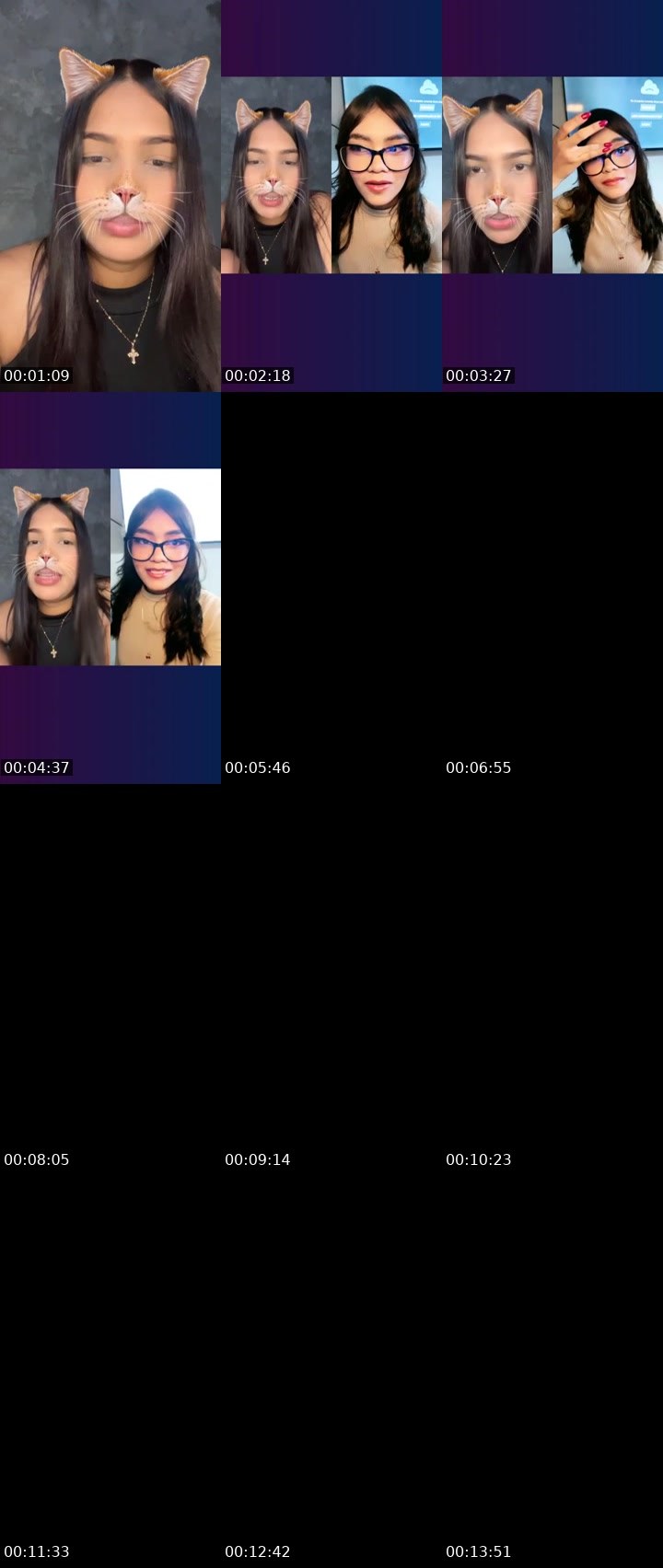 Contact-sheet preview of 🎀 Dulce Chloe 🎀's Liveme recording