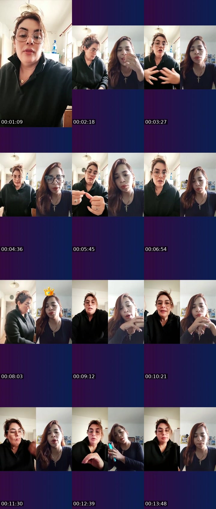 Contact-sheet preview of ➤Lihadima🌈🦁's Liveme recording