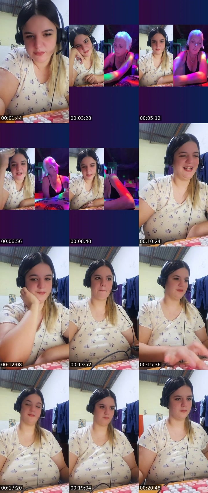 Contact-sheet preview of 🌈Barbie🔆's Liveme recording