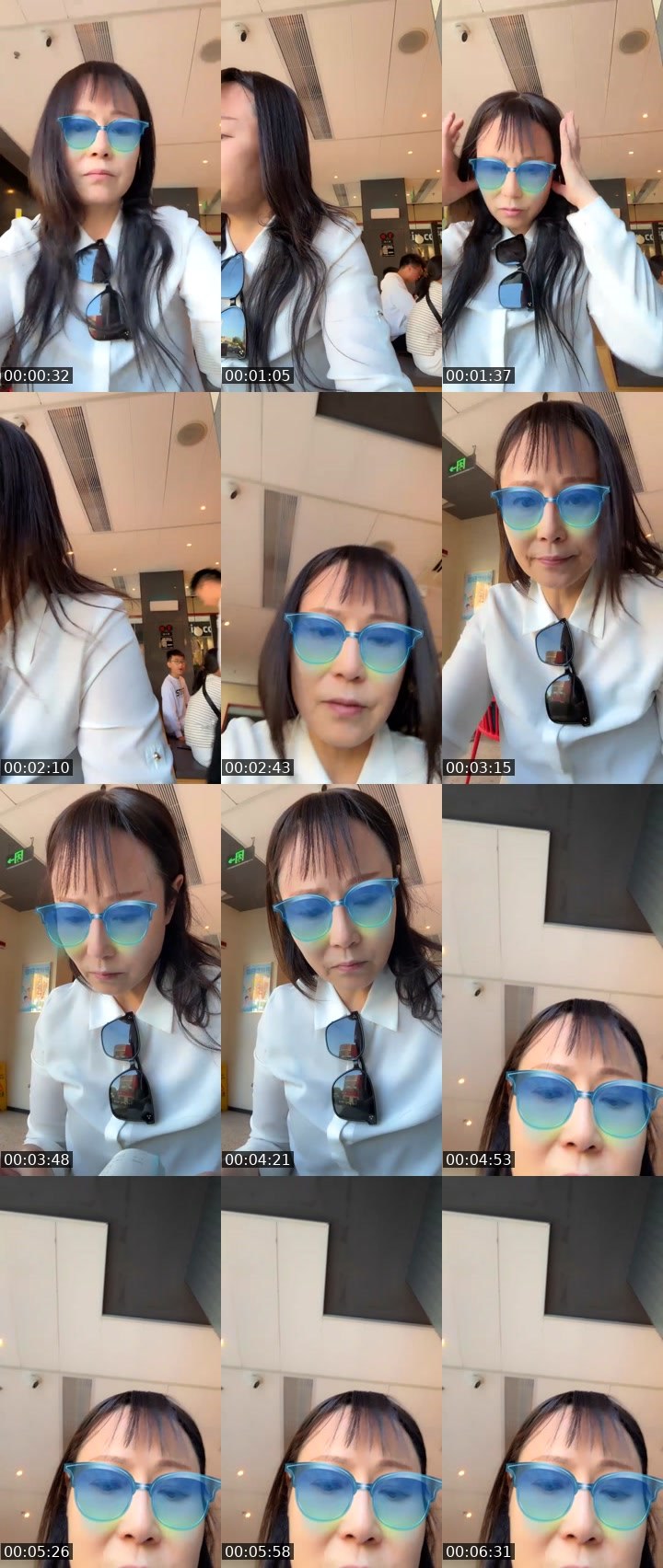 Contact-sheet preview of Linda梓宝's Liveme recording