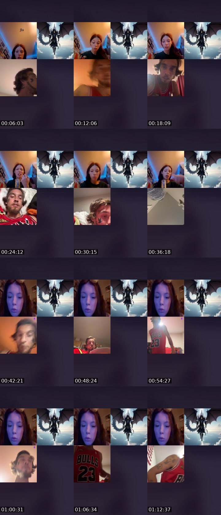 Contact-sheet preview of 420prettymama's Liveme recording