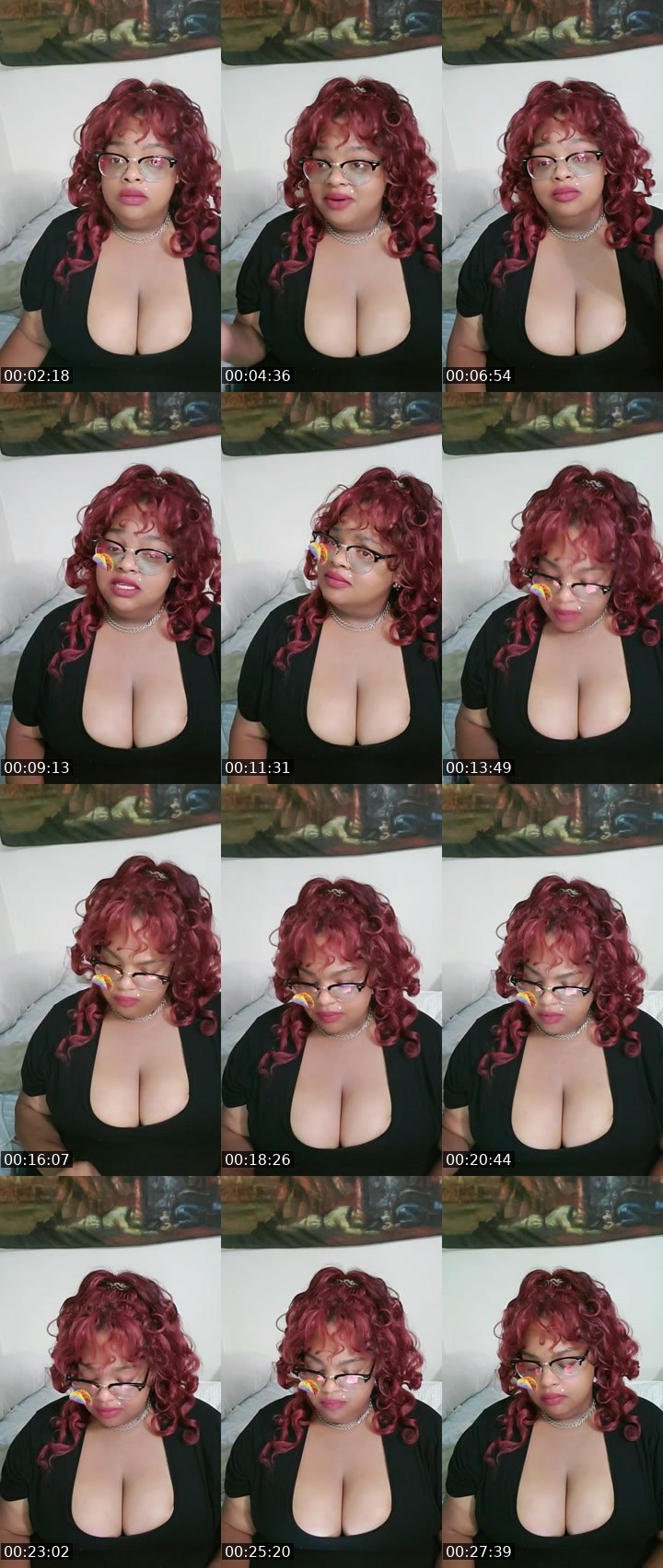 Contact-sheet preview of ☁️🌙🥰's Liveme recording
