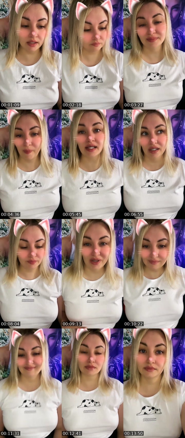 Contact-sheet preview of ✰⌖Svetti🦁's Liveme recording