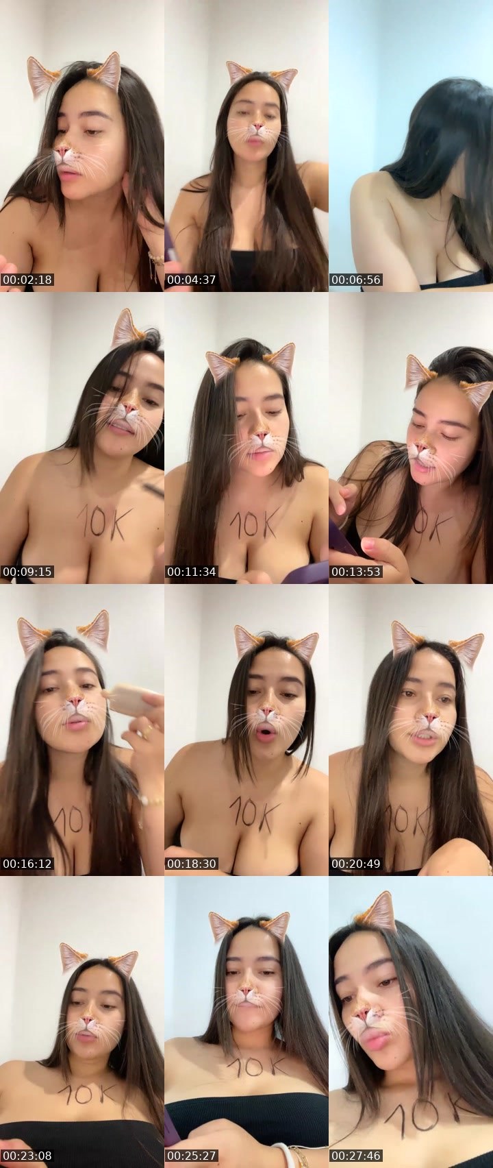 Contact-sheet preview of 10k🙏🏽❤️Cleopatra🪐's Liveme recording