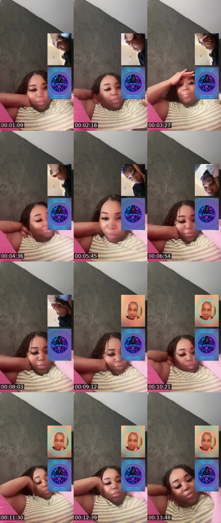 Contact-sheet preview of QUEENNJAS〽️INE🎭 ⃤'s Liveme recording