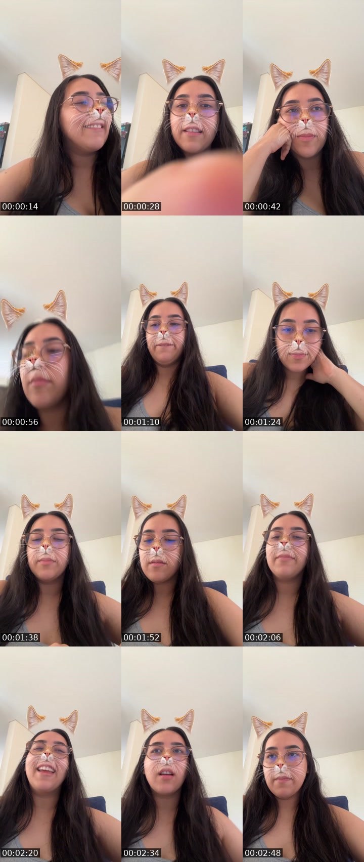 Contact-sheet preview of 😈☁️𝐾𝐸𝐿𝐿𝑌🥑⃤ ✩'s Liveme recording