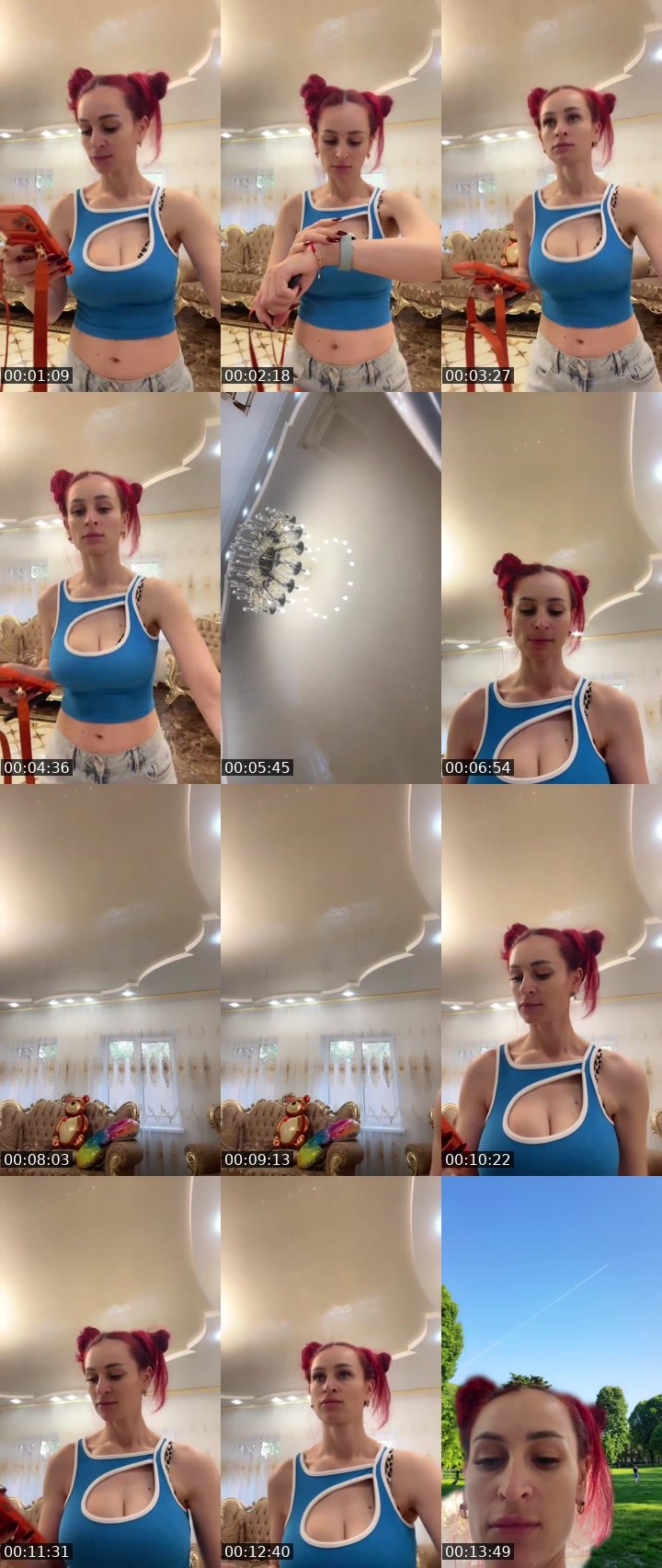 Contact-sheet preview of D🔥I🔥N🔥A's Liveme recording