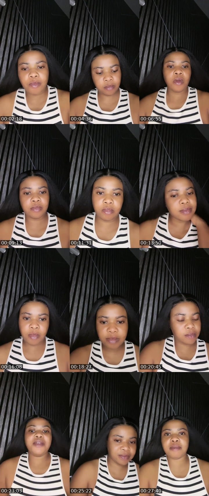 Contact-sheet preview of MERCYLUV💋's Liveme recording