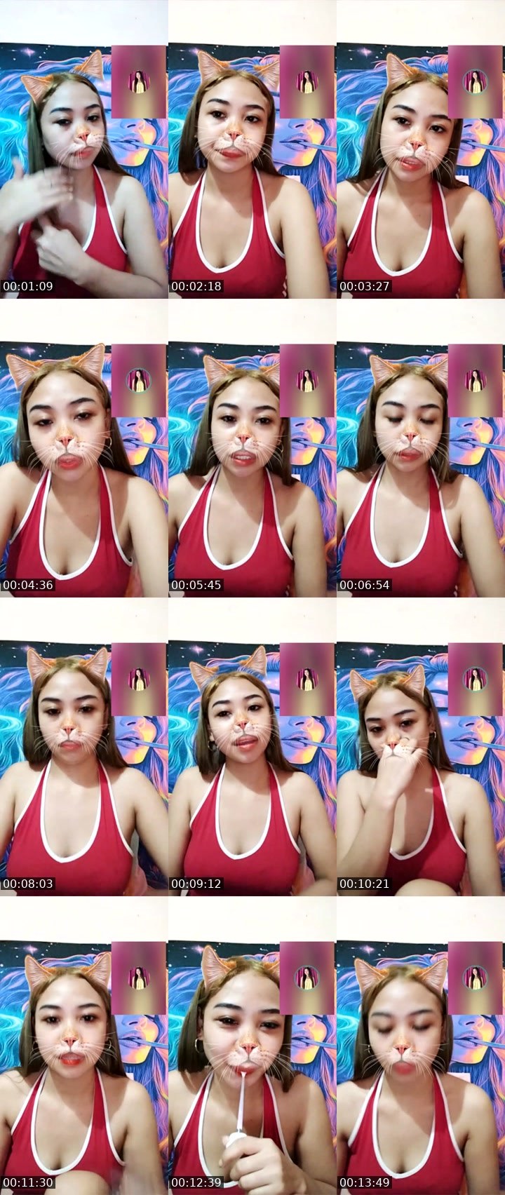 Contact-sheet preview of TA⃟🪽 cHu👼's Liveme recording