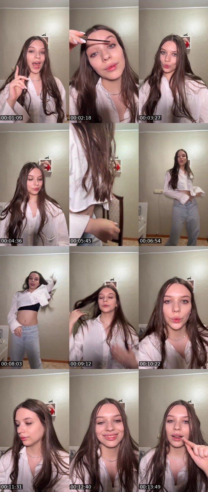 Contact-sheet preview of Арина's Liveme recording