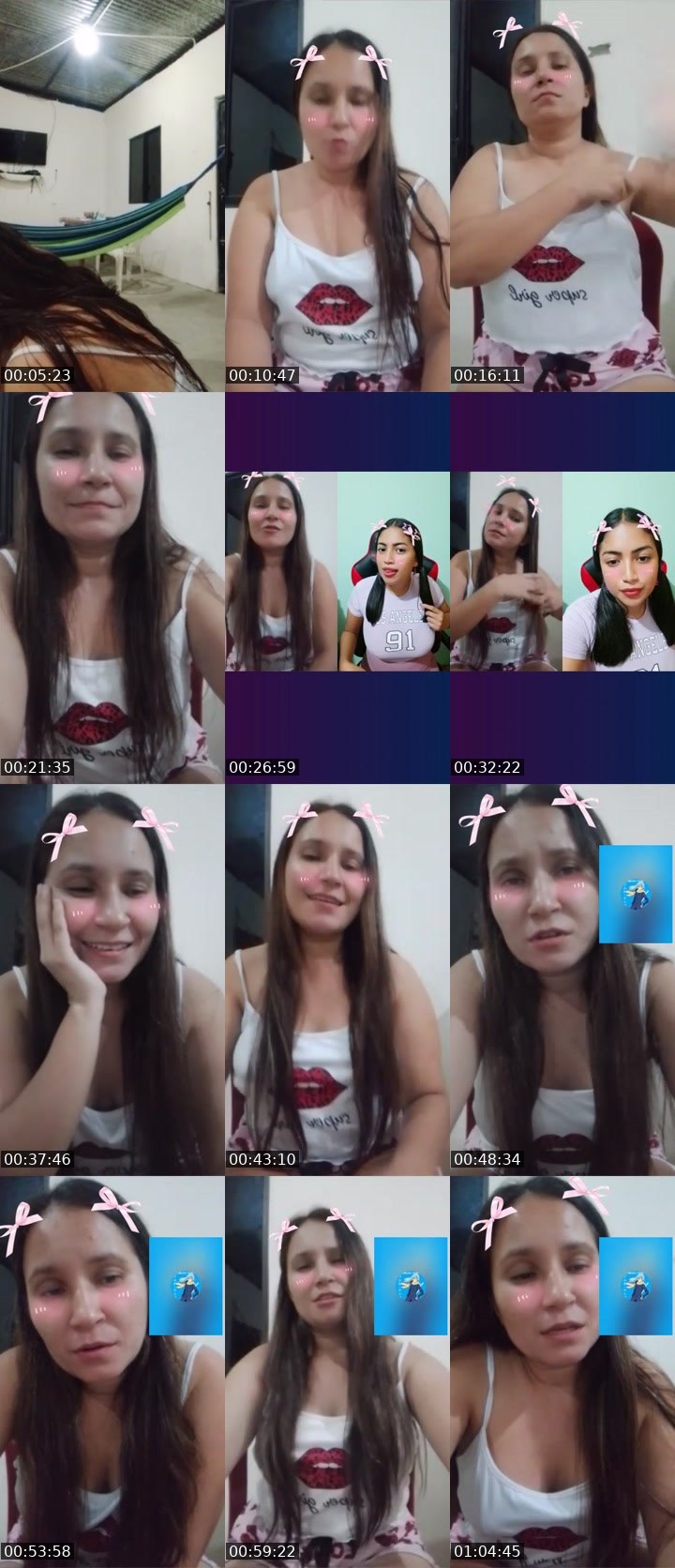 Contact-sheet preview of 🐝⃤𝓛𝓾✨'s Liveme recording