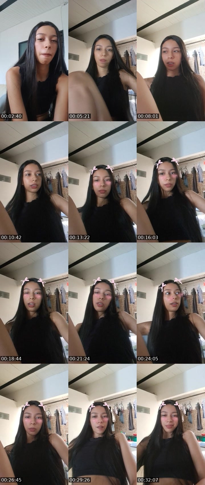 Contact-sheet preview of 🌐cata🎀's Liveme recording