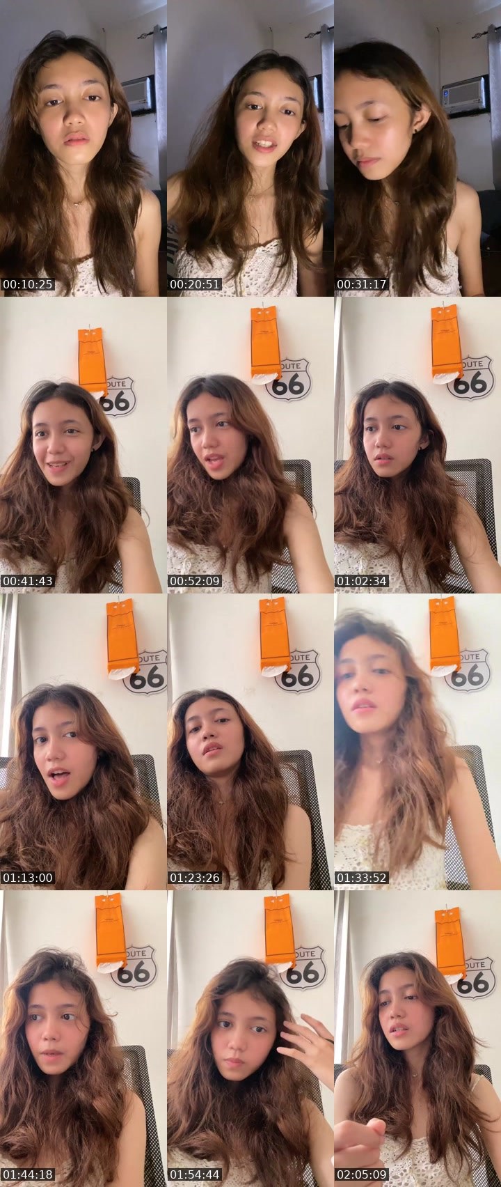 Contact-sheet preview of 👸🏻indie🔮📚's Liveme recording