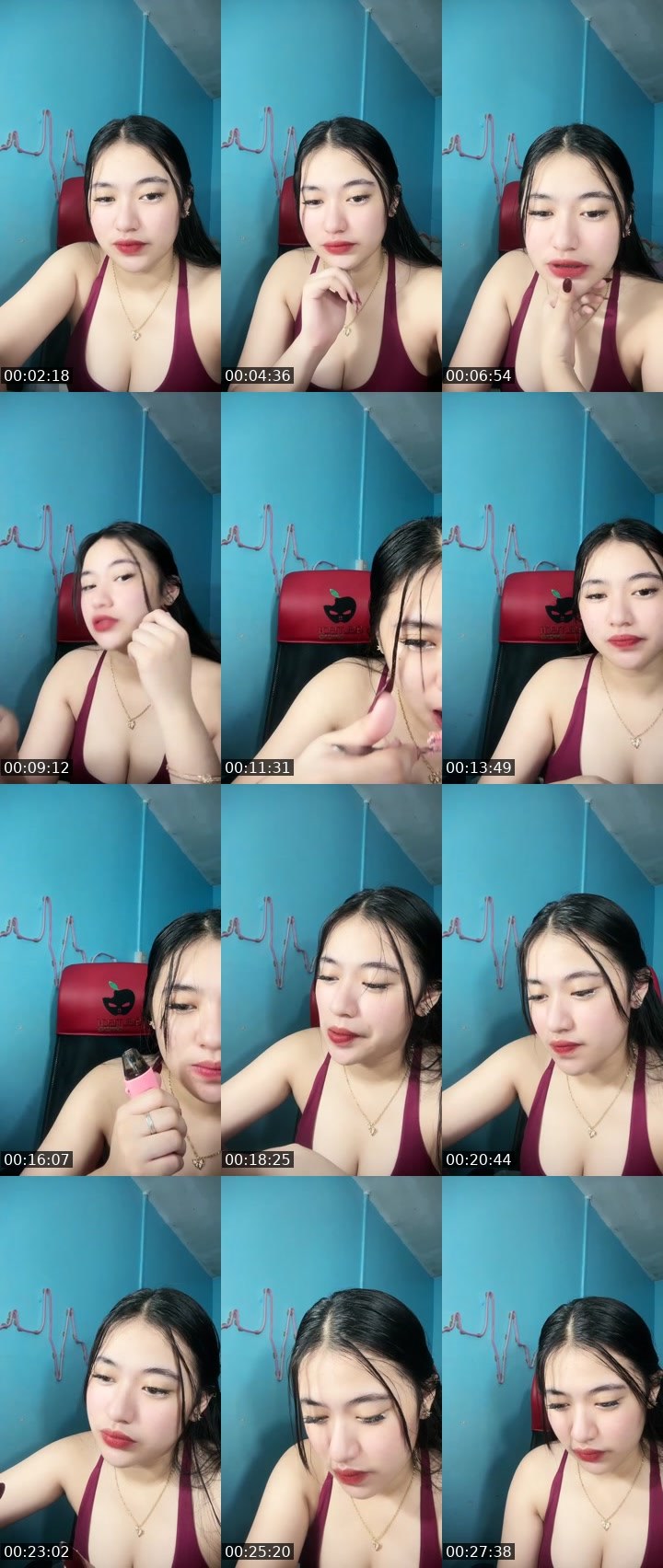 Contact-sheet preview of ♛ ₚₕ Janice🏆 (NP)'s Liveme recording