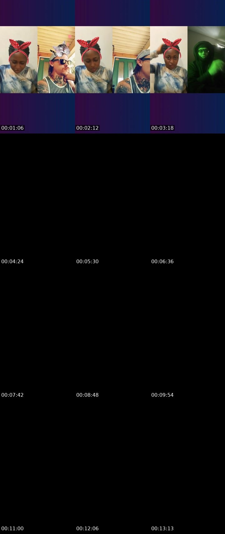 Contact-sheet preview of 🔥💎Stacy🔆's Liveme recording