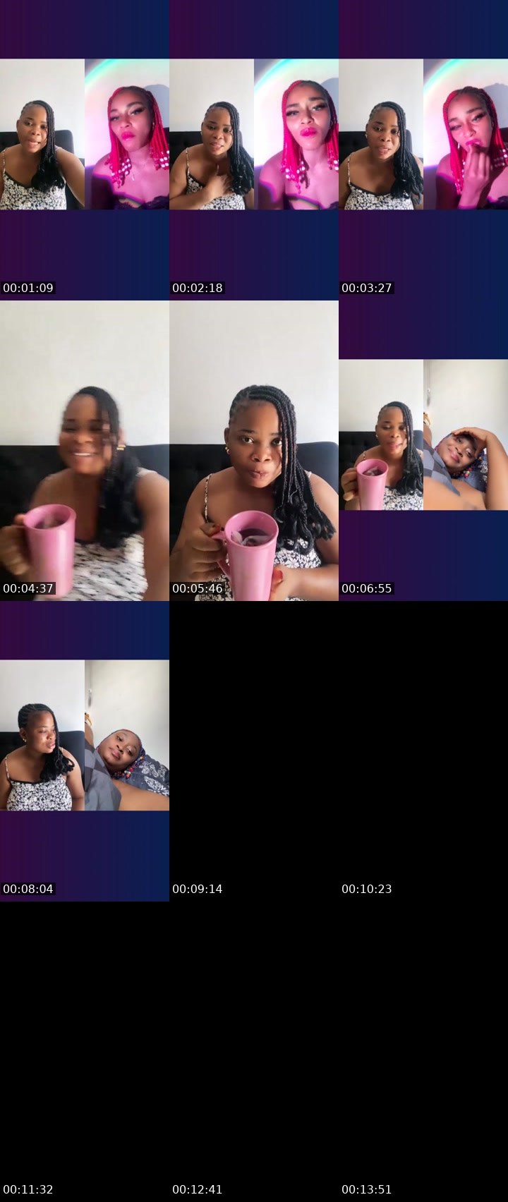 Contact-sheet preview of SAVAGE🍭 🍭's Liveme recording
