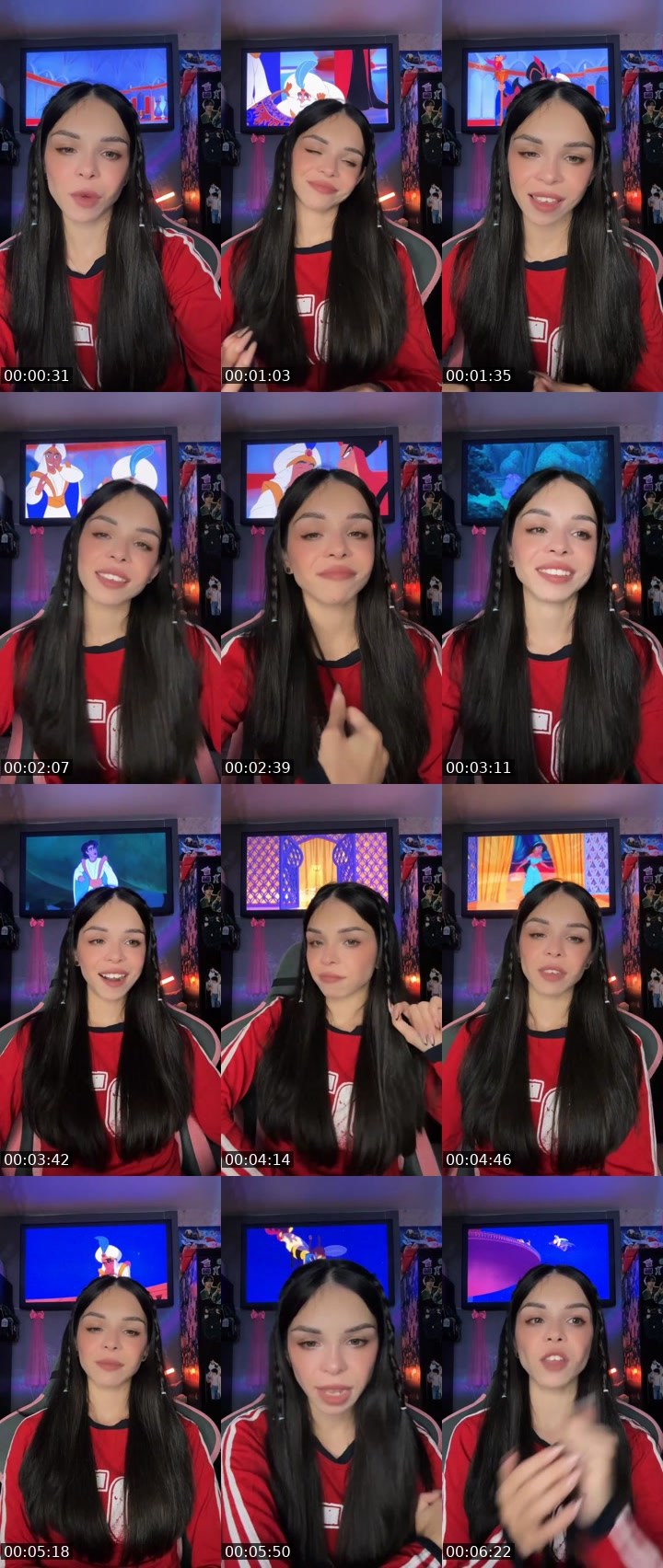 Contact-sheet preview of KIRA💘's Liveme recording
