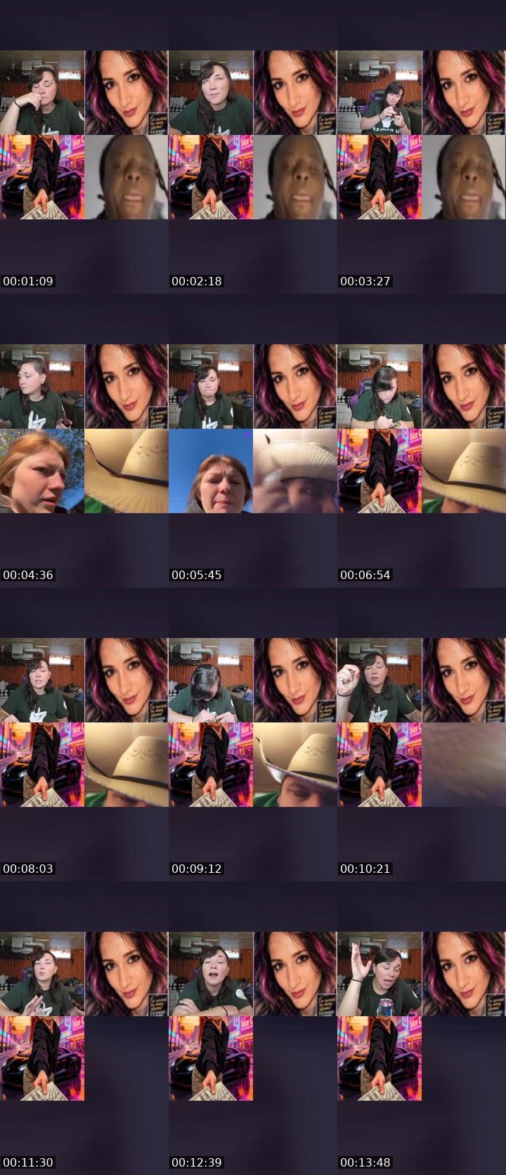 Contact-sheet preview of 🌙ʍʊɢɢʟɛ♍️'s Liveme recording