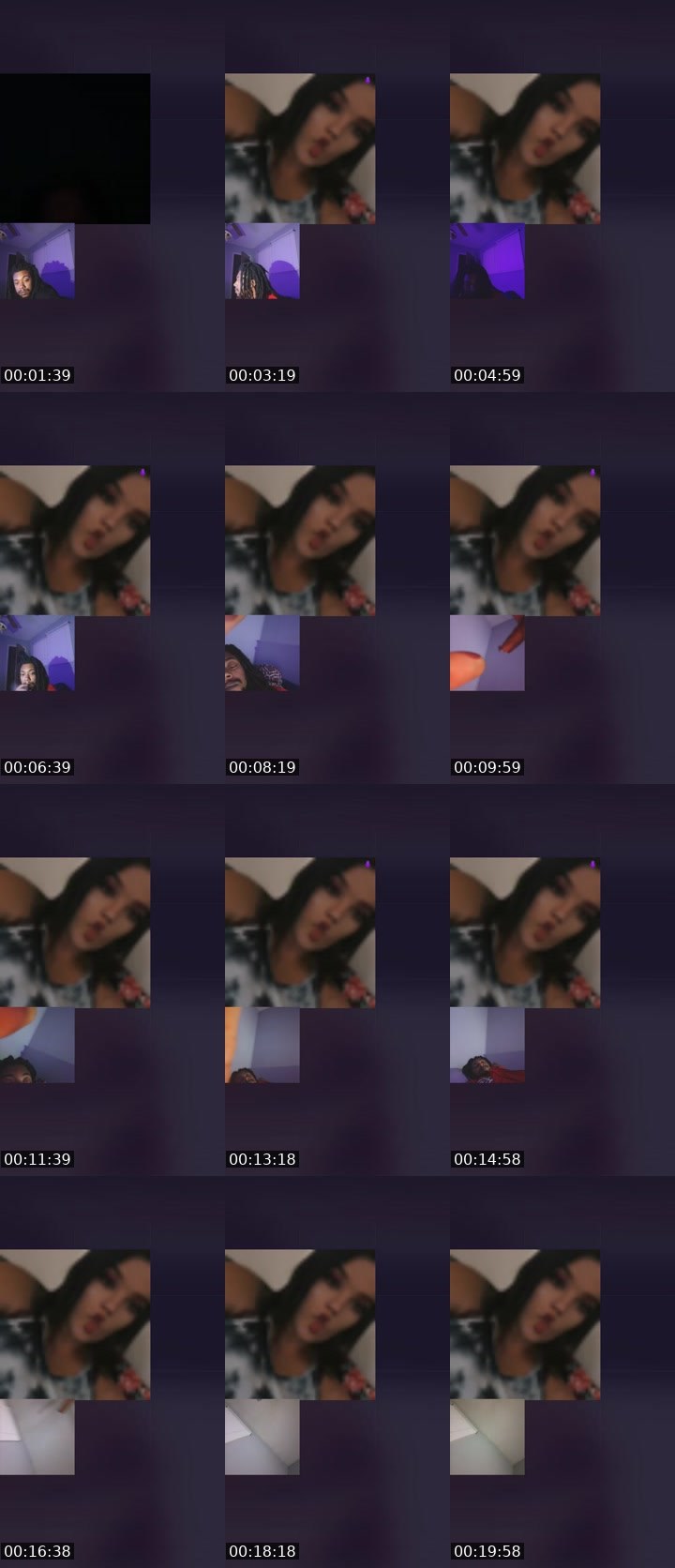 Contact-sheet preview of THICKY08's Liveme recording