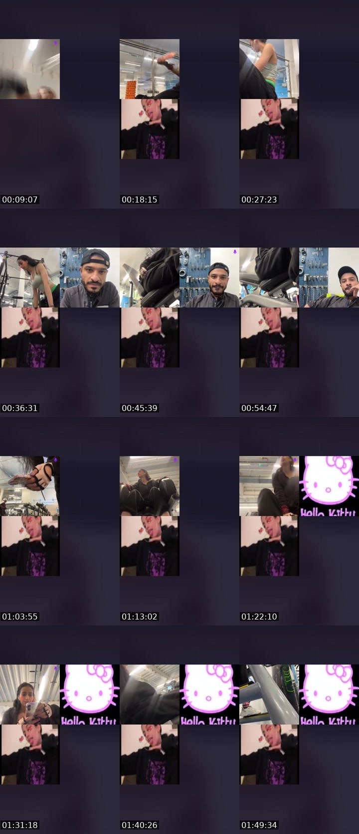 Contact-sheet preview of 𝐌𝐘𝐒𝐓𝐄𝐑𝐘 🐝's Liveme recording
