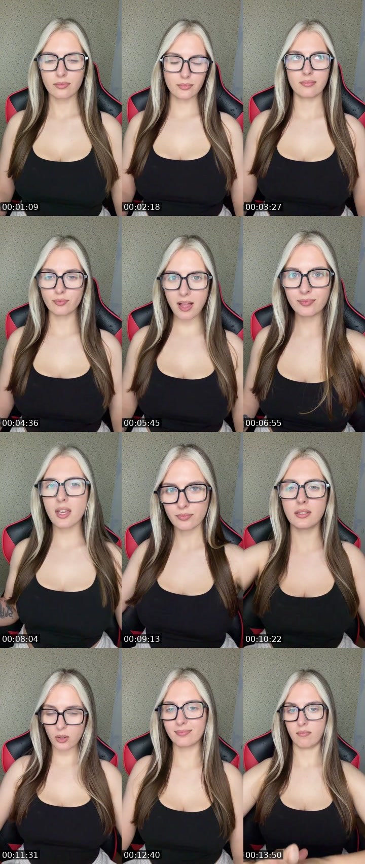 Contact-sheet preview of Yana🤓's Liveme recording