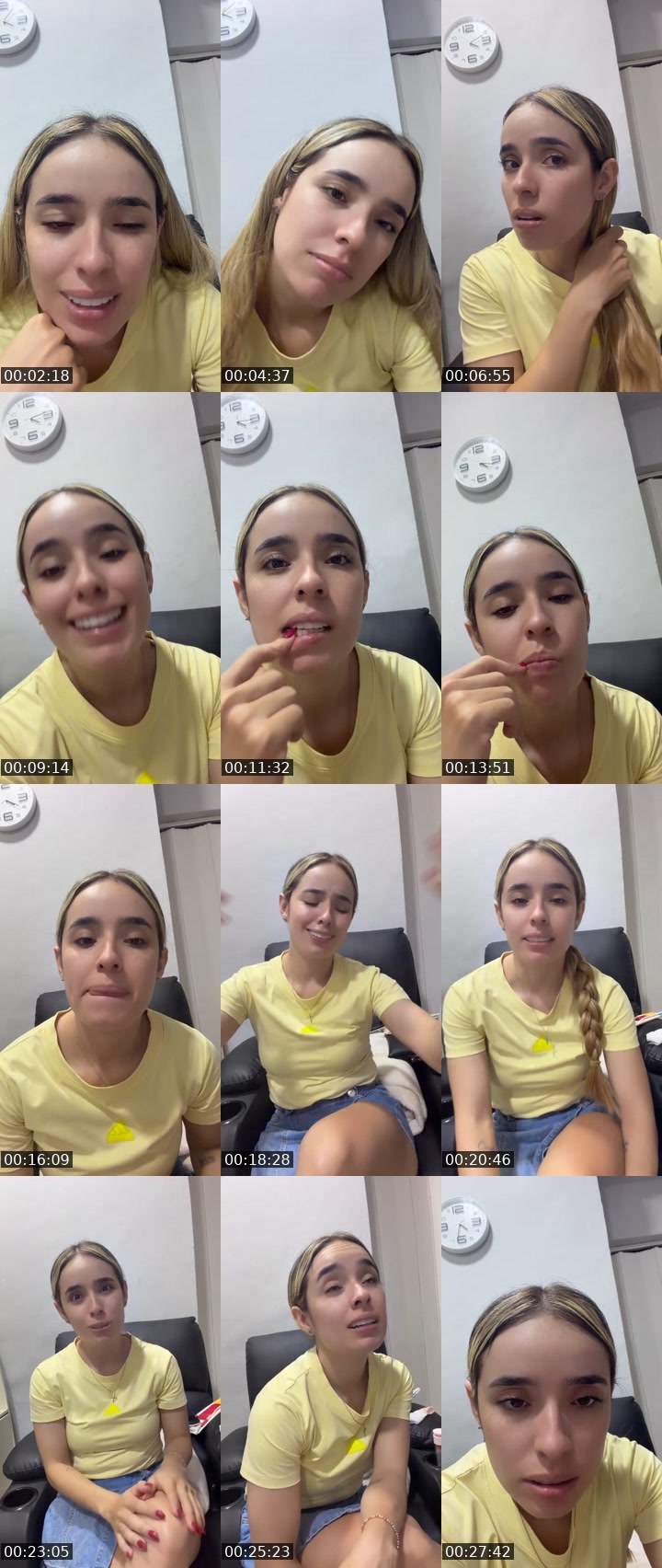 Contact-sheet preview of Lau1996's Liveme recording