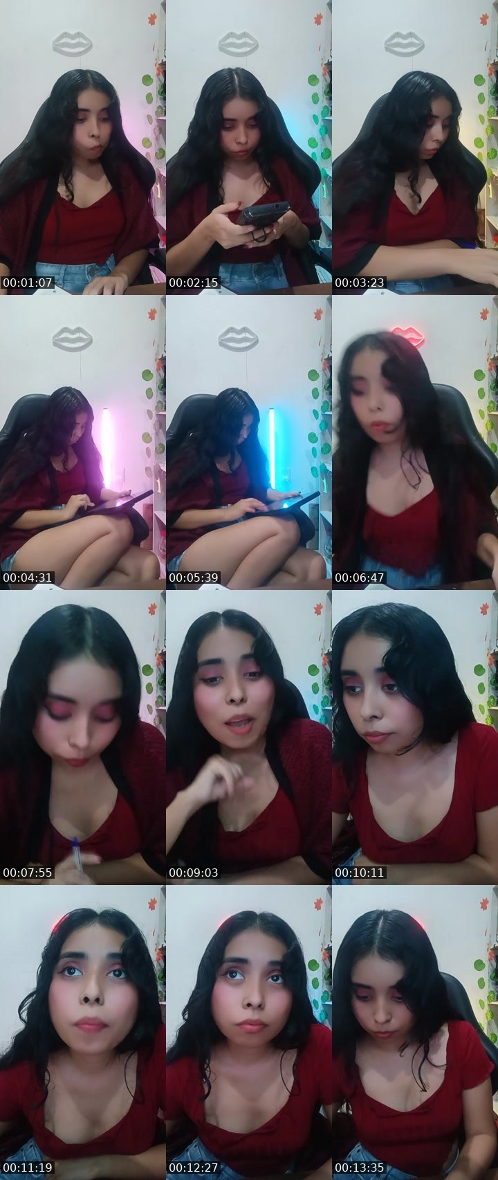 Contact-sheet preview of Aꪶⅈꫀ♔☘'s Liveme recording