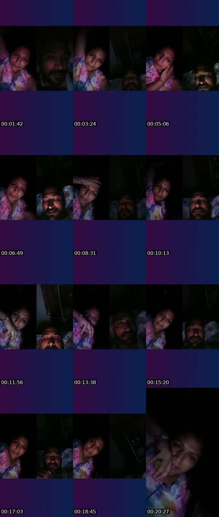 Contact-sheet preview of Rani minhas's Liveme recording