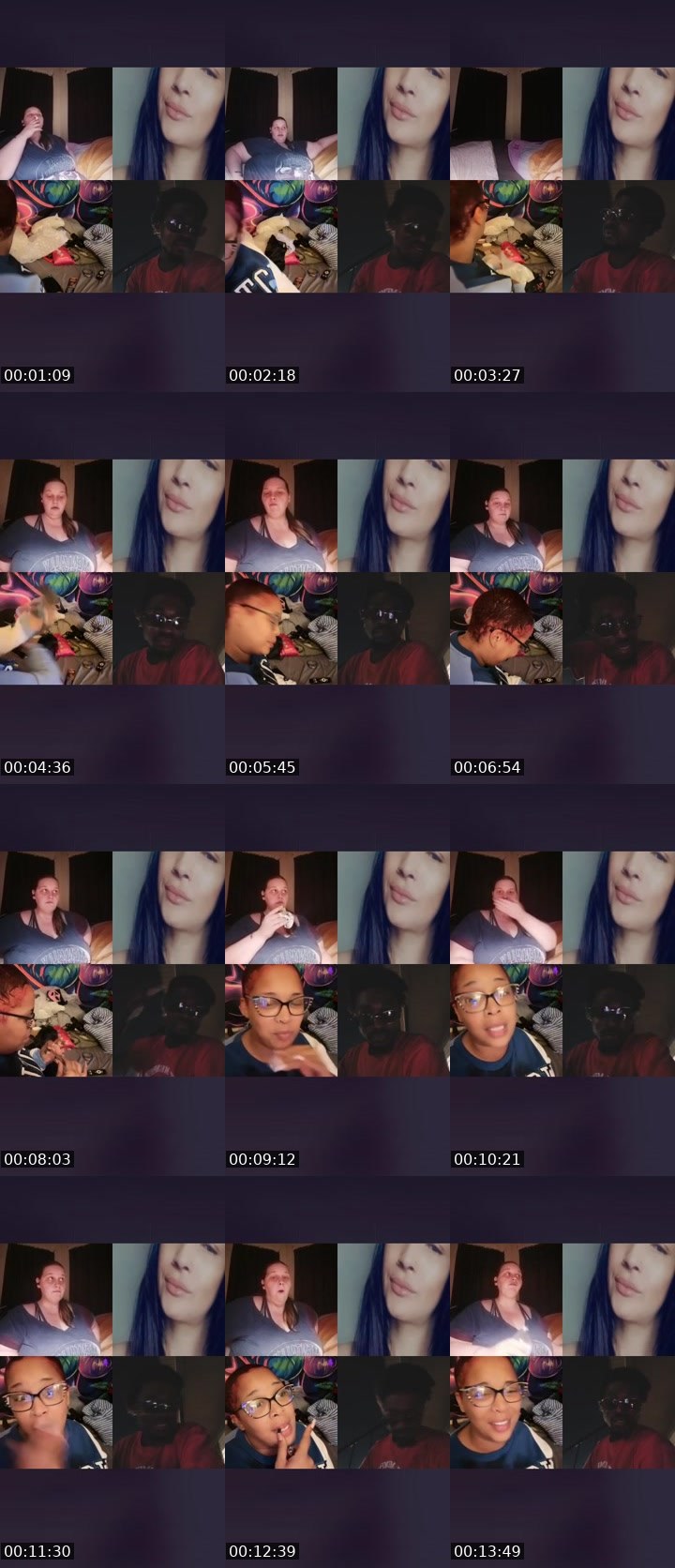 Contact-sheet preview of ♈️BOMB🔆LILITH's Liveme recording