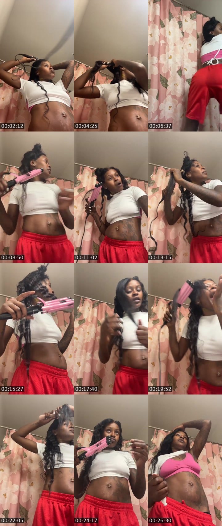 Contact-sheet preview of Ahleeah's Liveme recording