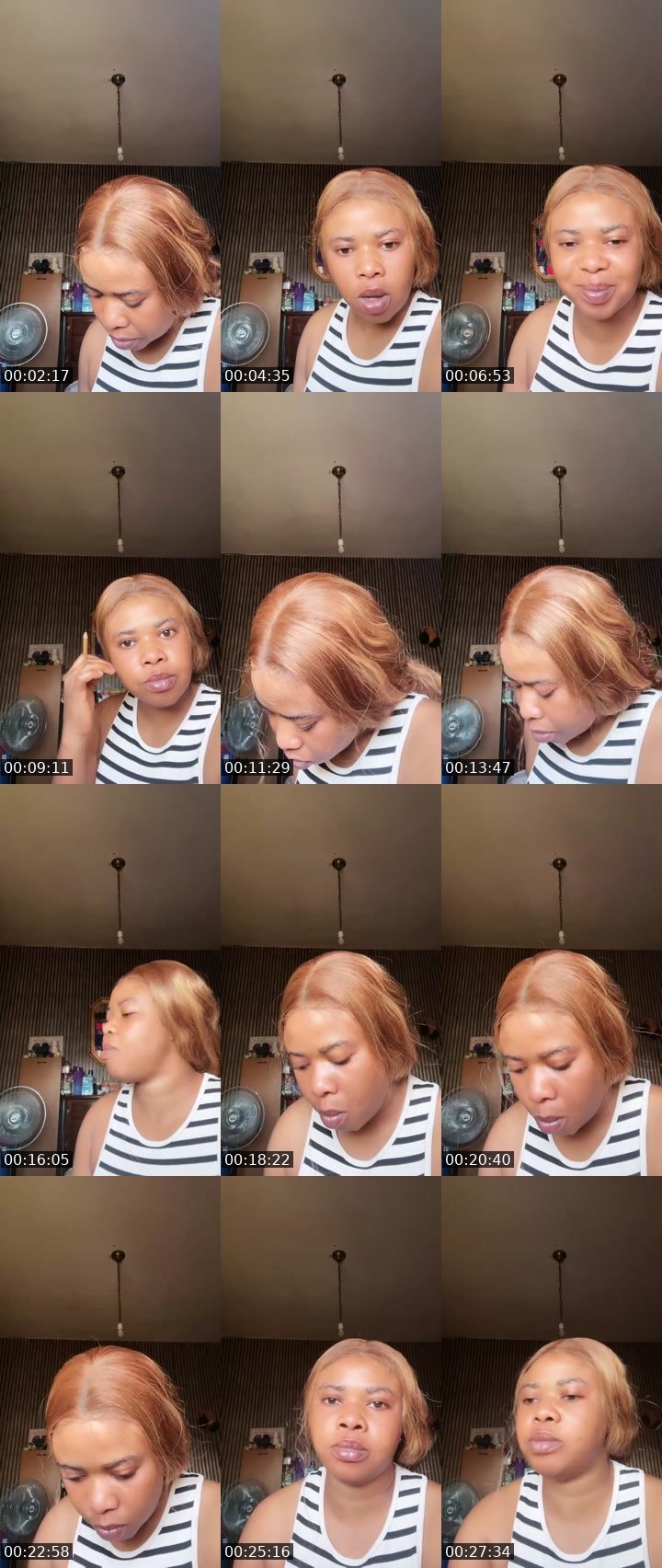 Contact-sheet preview of MERCYLUV💋's Liveme recording