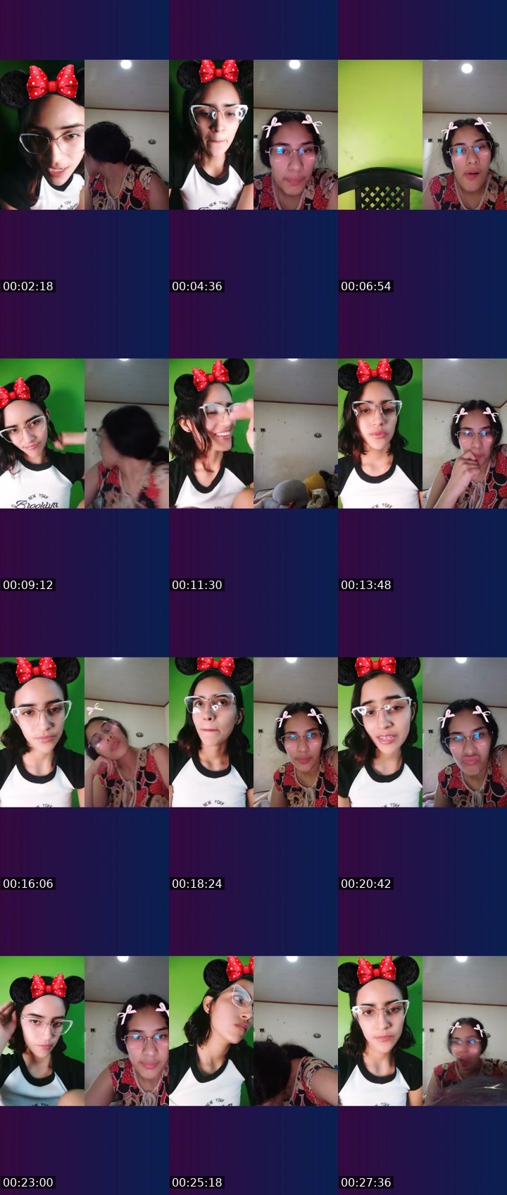 Contact-sheet preview of 🫧🌪️Ashley.P 🔥's Liveme recording