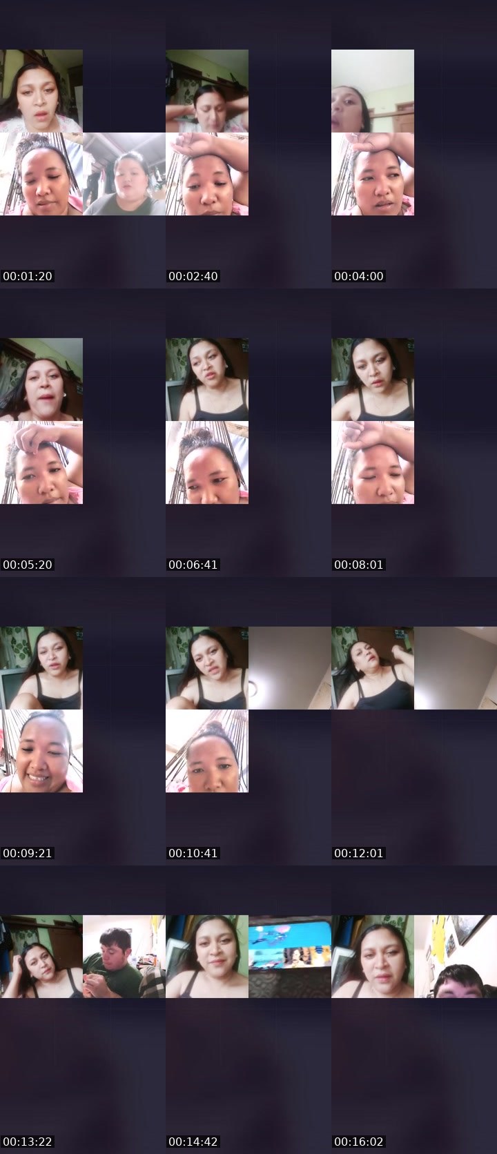 Contact-sheet preview of 👑Jherelyn🦢(NP)'s Liveme recording