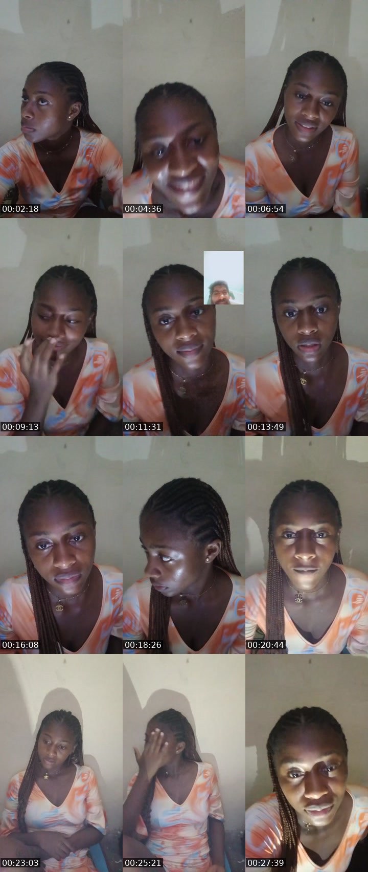 Contact-sheet preview of Destiny pinky's Liveme recording