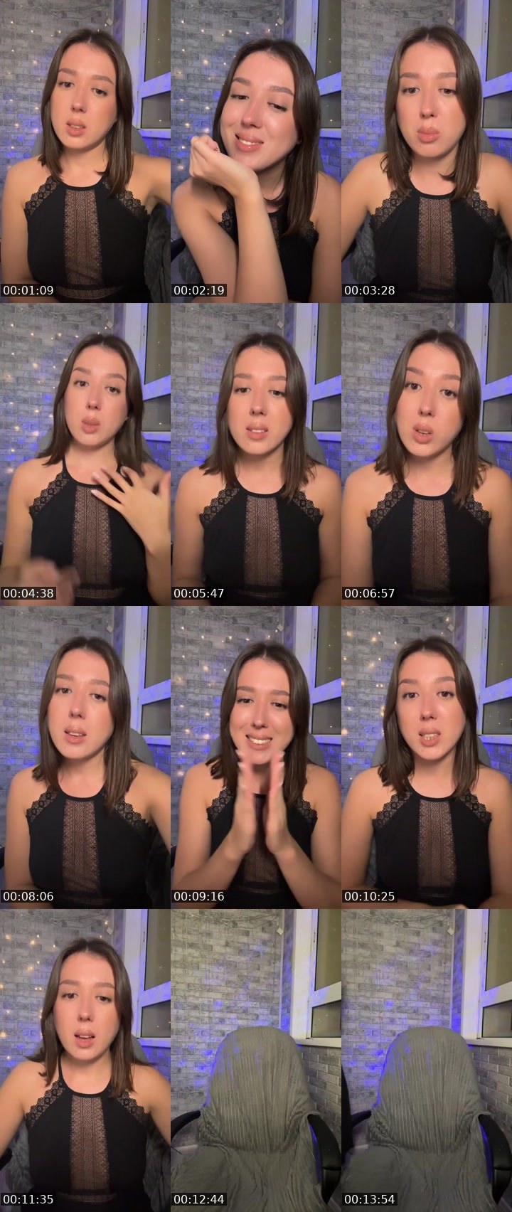 Contact-sheet preview of Lena🫦's Liveme recording