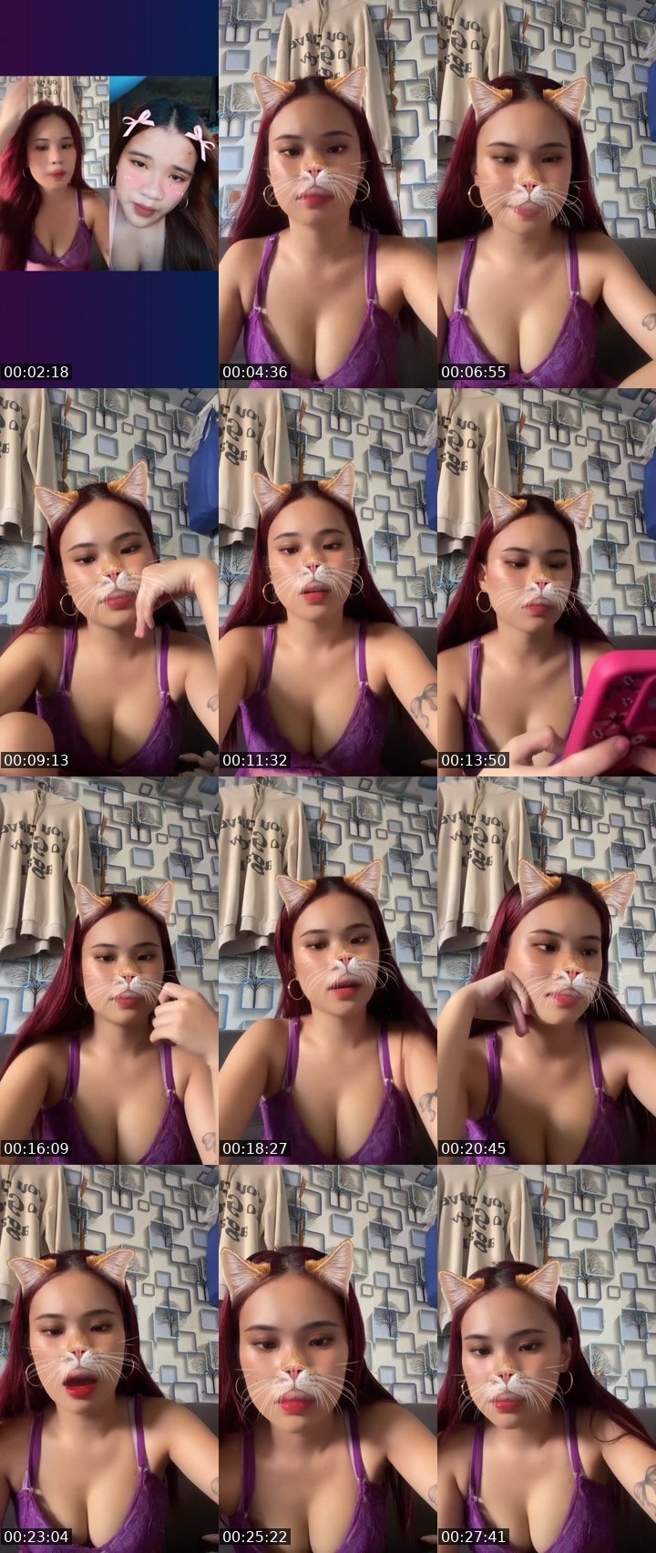 Contact-sheet preview of 👸Klair🐉🧙's Liveme recording