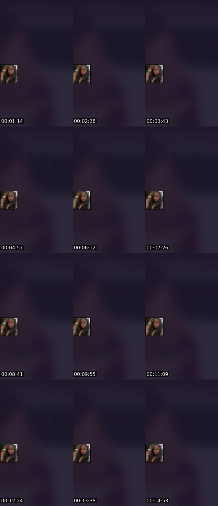 Contact-sheet preview of 🎭⃤ ČĤÚĹĂ 🇩🇴🇯🇲〽️'s Liveme recording