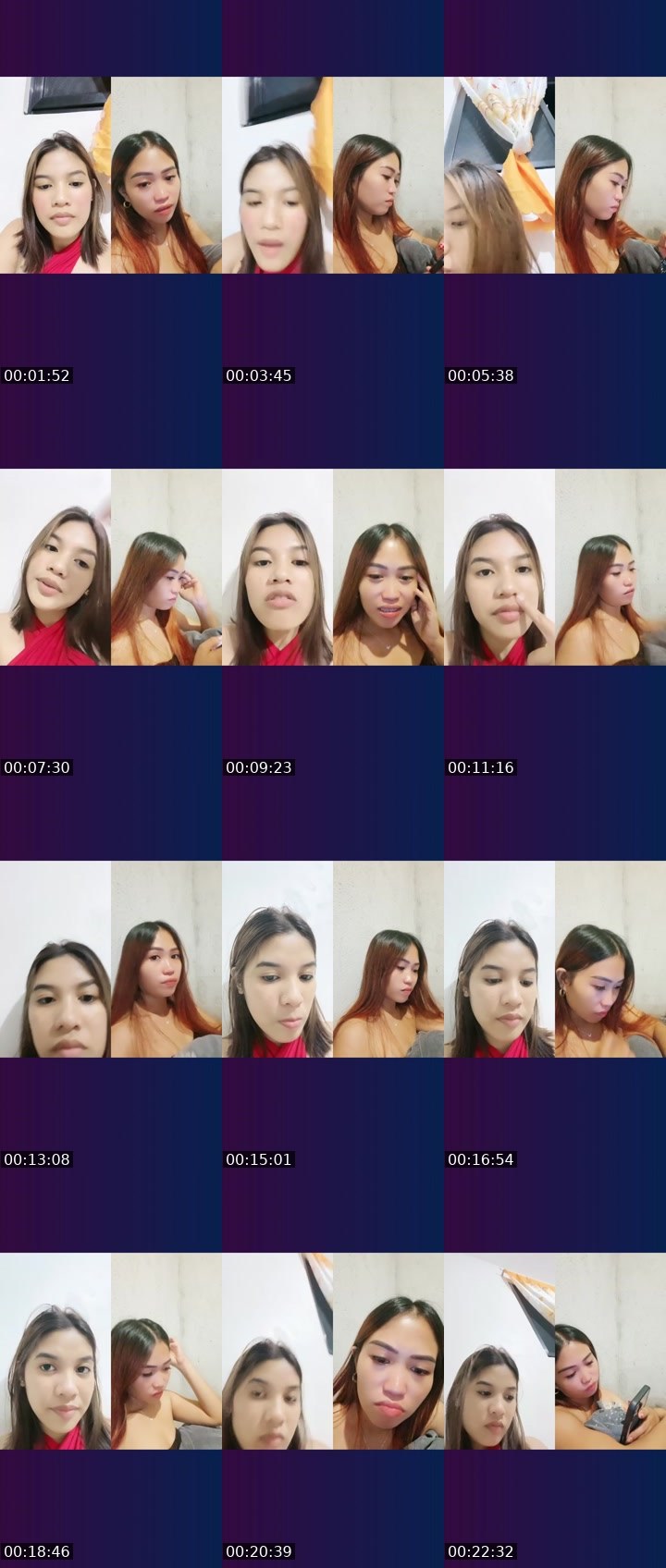 Contact-sheet preview of pumi🌸 👼🏻ᴬᴬ's Liveme recording