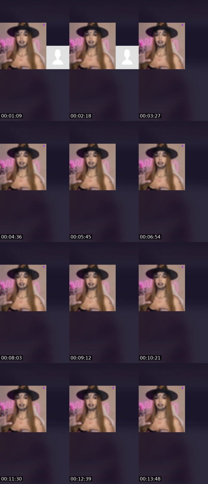 Contact-sheet preview of Line Ribeiro 😎's Liveme recording