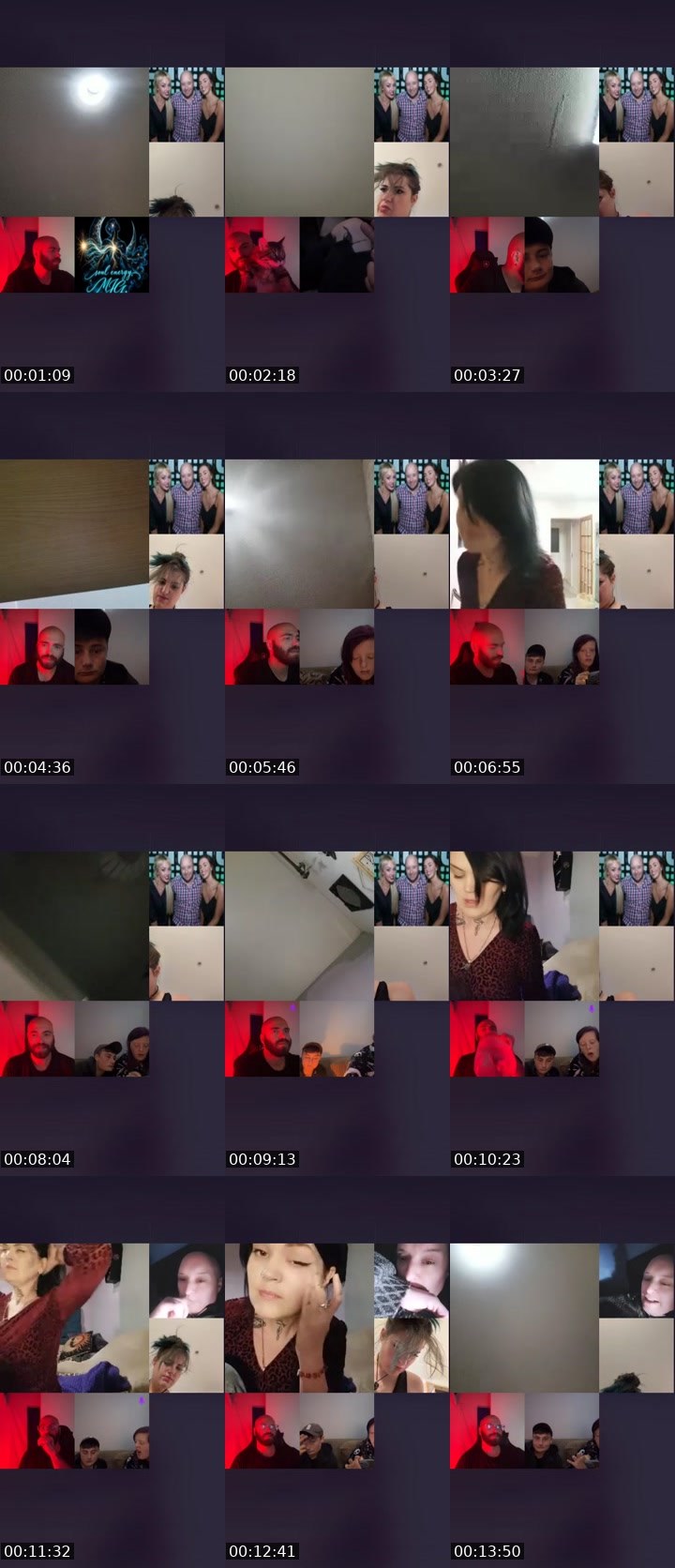 Contact-sheet preview of ɴᴀɴᴄʏ ᴅʀᴇᴡ's Liveme recording
