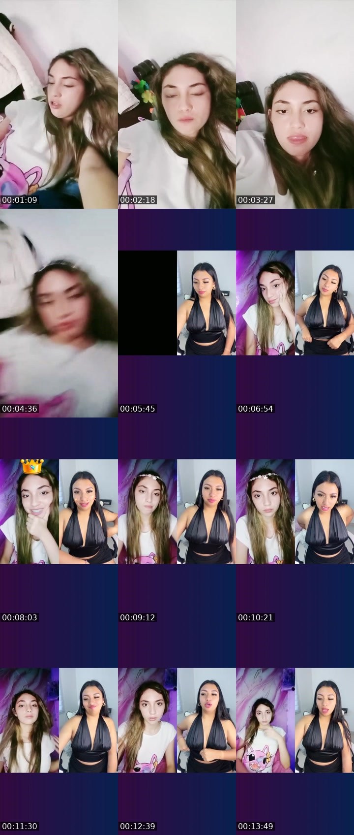 Contact-sheet preview of Afrodita👑's Liveme recording
