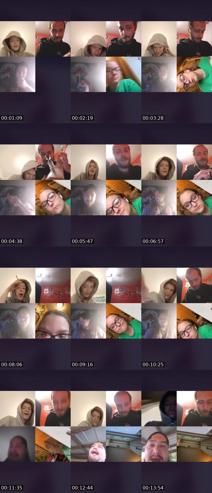 Contact-sheet preview of little miss red's Liveme recording